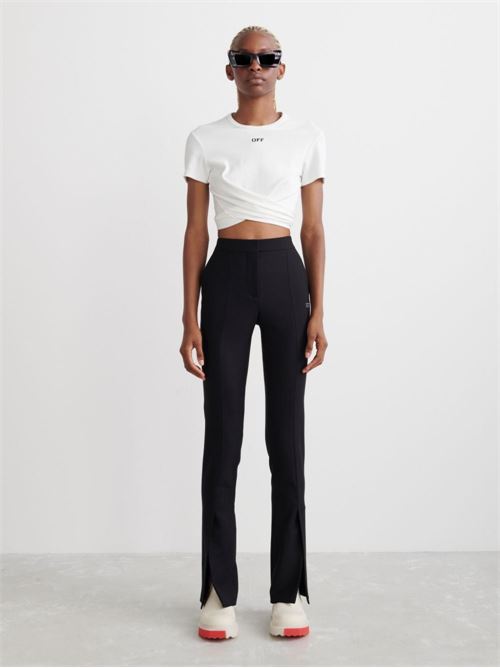 High-waisted trousers OFF WHITE | OWCA136C99FAB0011001